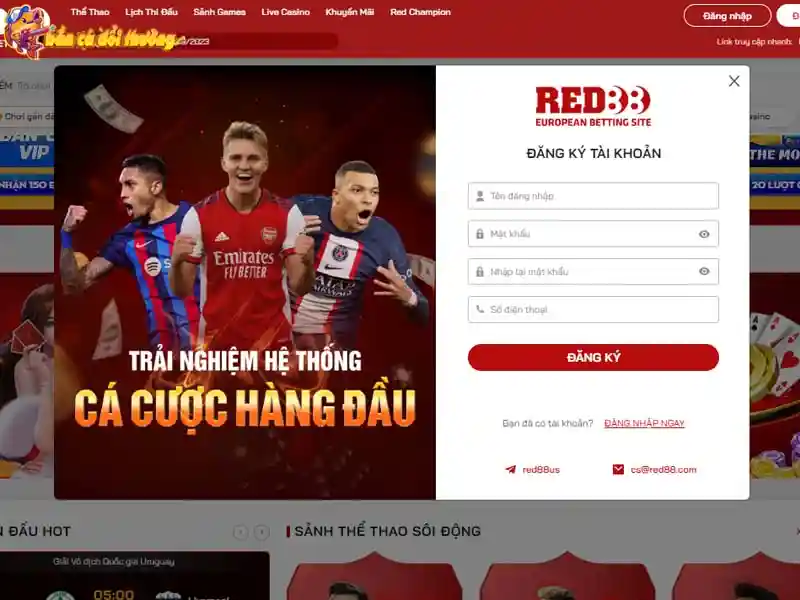 Đăng ký tài khoản Red88