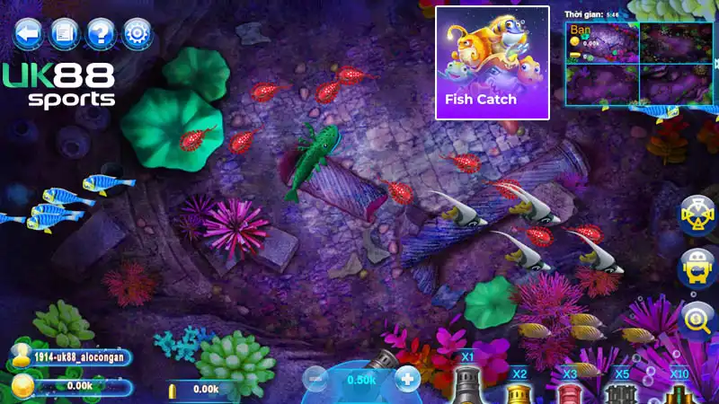 Fish catch - Tựa game bắn cá đổi thưởng nhiều cải tiến 