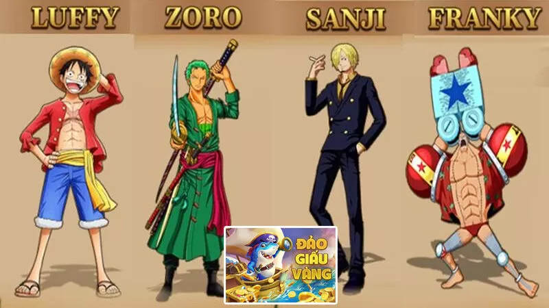 Đảo giấu vàng có 4 nhân vật kỹ năng khác biệt