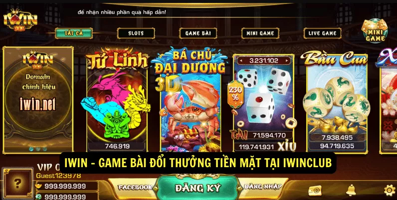 Các lĩnh vực góp mặt trong Cổng game Iwin