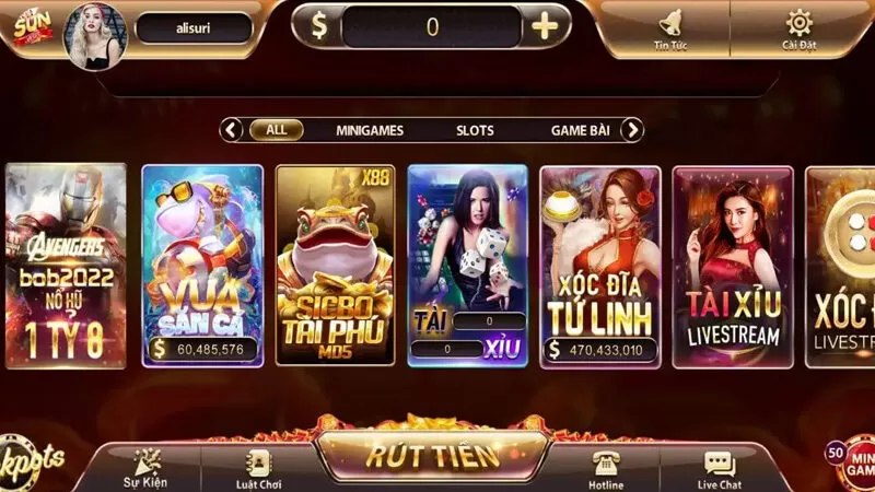 Cổng game Sunwin đa dạng trò chơi hấp dẫn