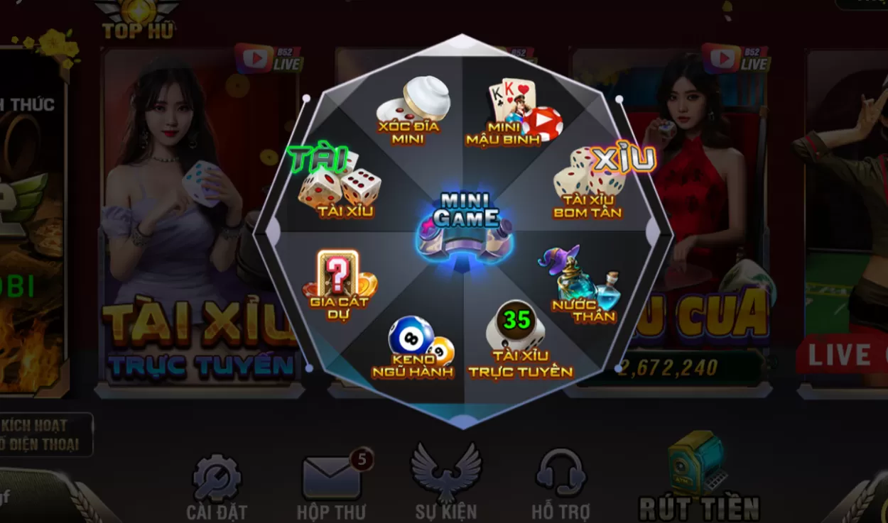 Mini game - Trải nghiệm đặt cược không nhàm chán