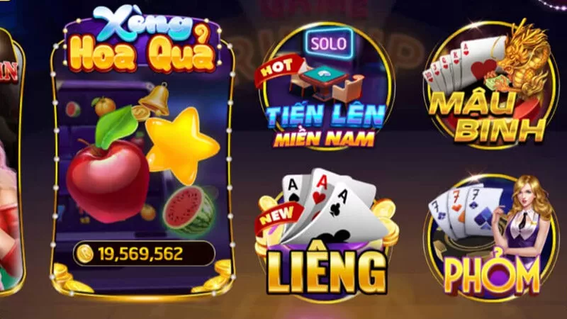 Cổng game Rikvip có một loạt các tựa game bài quen thuộc